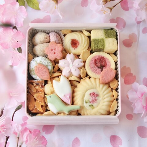 卒入学のお祝いに＊桜のクッキー缶🌸【お届けまで3週間】